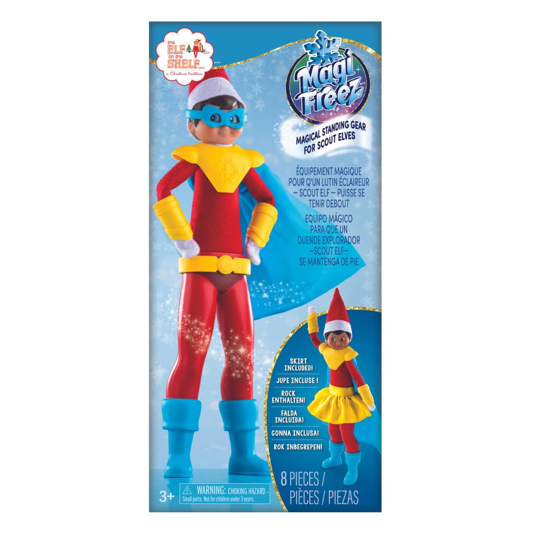 MagiFreez Polar Power Hero Costume - Gold Superhero Outfit for Scout Elf 9