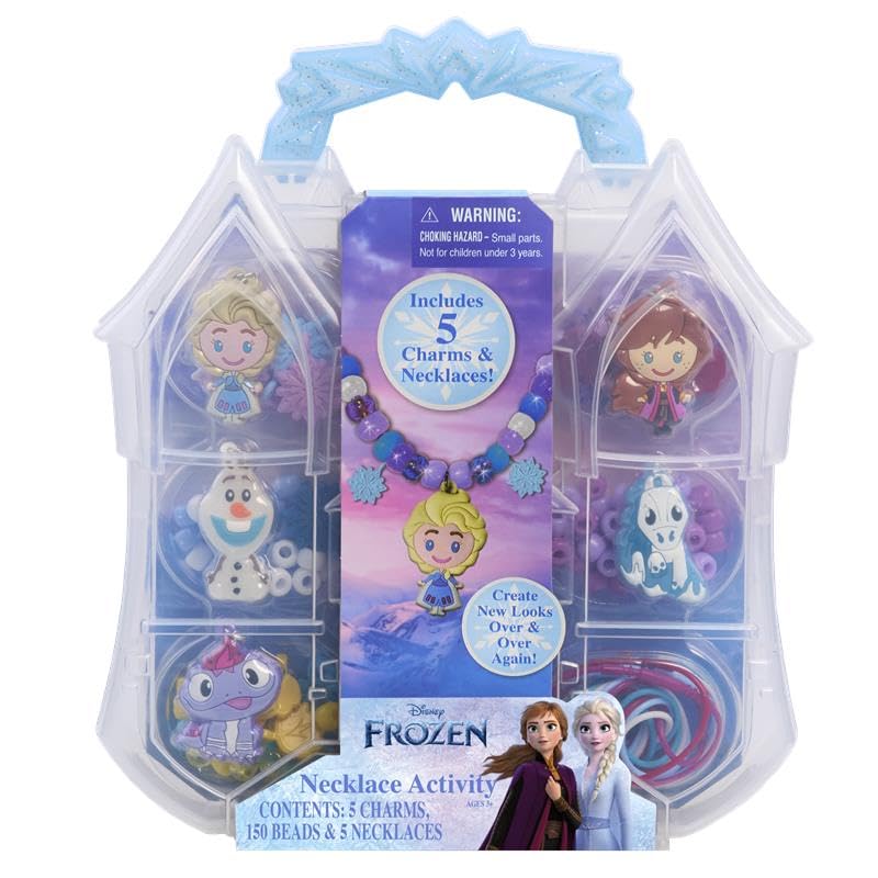 Tara Toys Frozen 2 Necklace Activity Set - 150 Beads, 5 Charms, 5 Necklaces | Ages 3+ 6