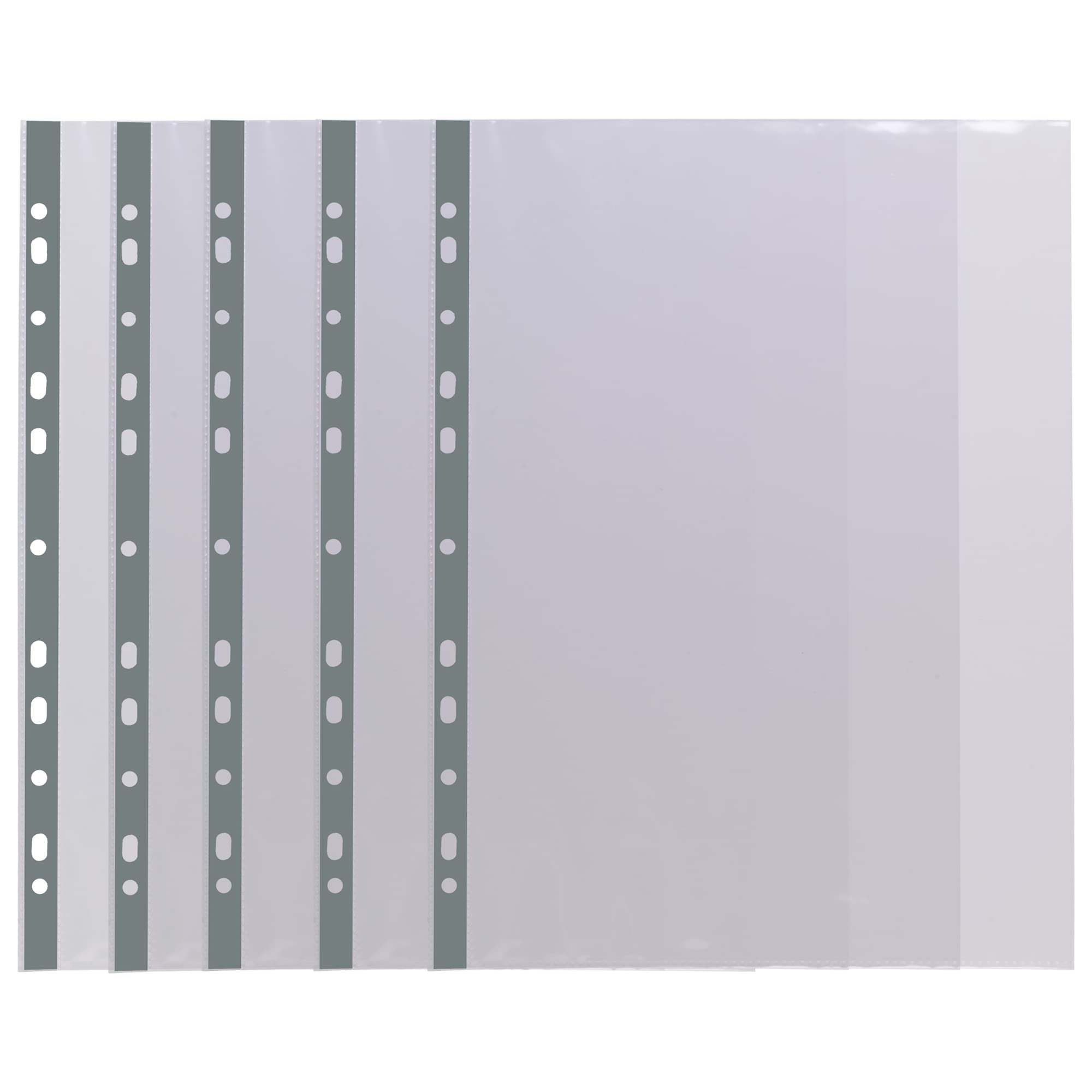 eco-eco Premier File Pockets - A4 Size, Glass Clear, 100 Pack | 100% Recycled