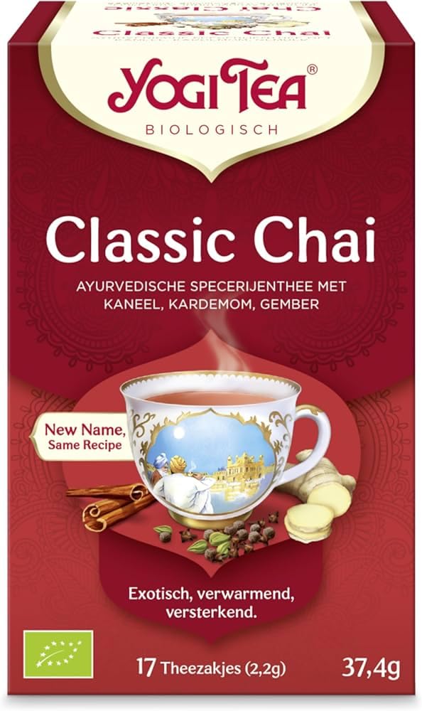 YOGI TEA Classic Organic Spice and Herbal Tea - Caffeine Free, Pack of 6