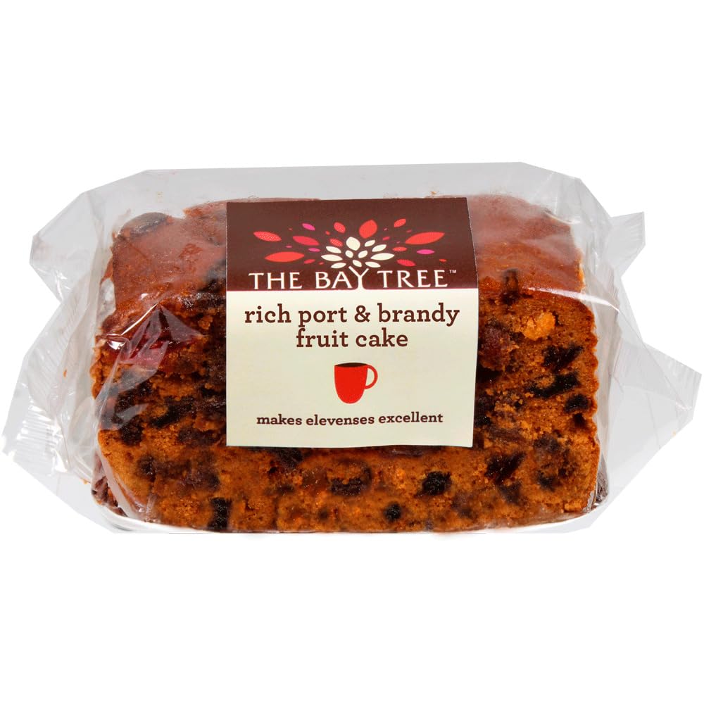 The Bay Tree Rich Fruit Cake with Port & Brandy – 310g | Handmade British Fruit Cake Soaked in Alcohol