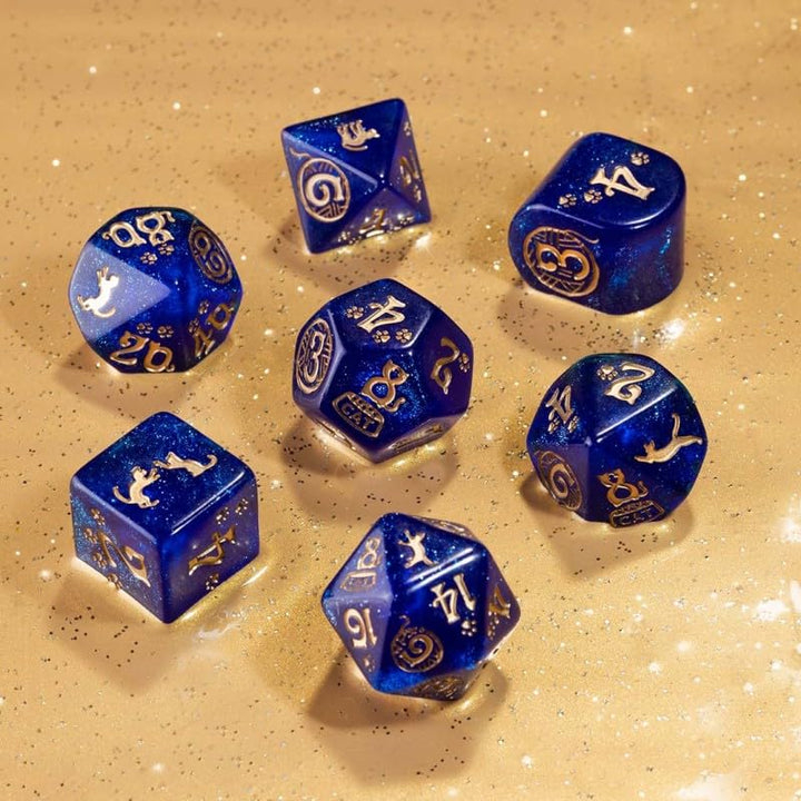 Q WORKSHOP Cats Meowster Modern Dice Set (QWOCAT04)