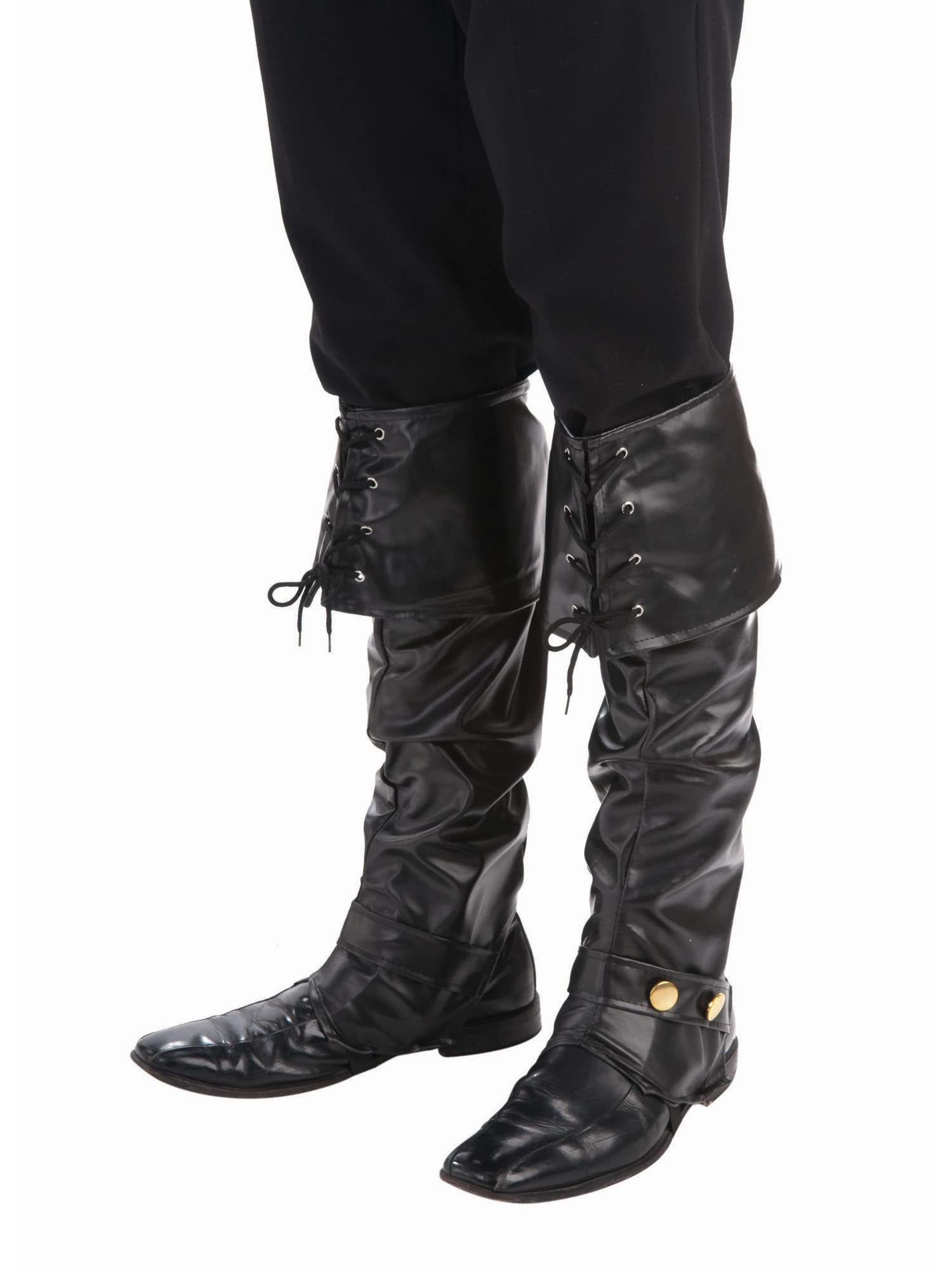 Bristol Novelty Boot Tops Deluxe, Mens, Knee-High, Buckle & Lace-Up 2