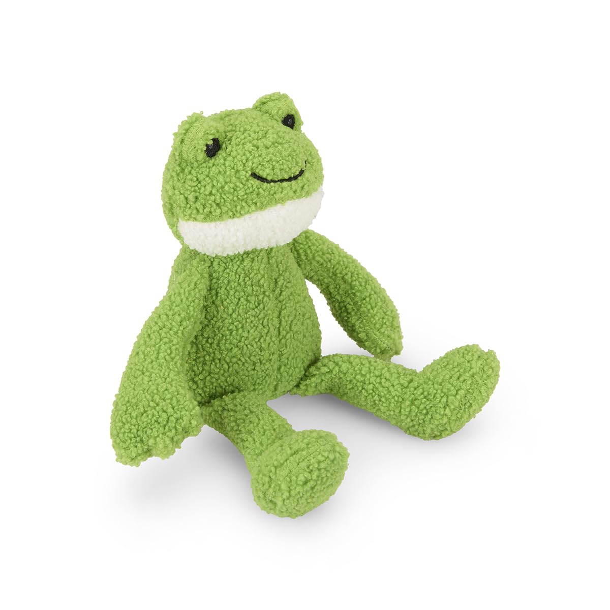 Petface Little Petface Finlay Frog Plush Dog Toy with Squeaker | Lightweight for Small Dogs | Green 2