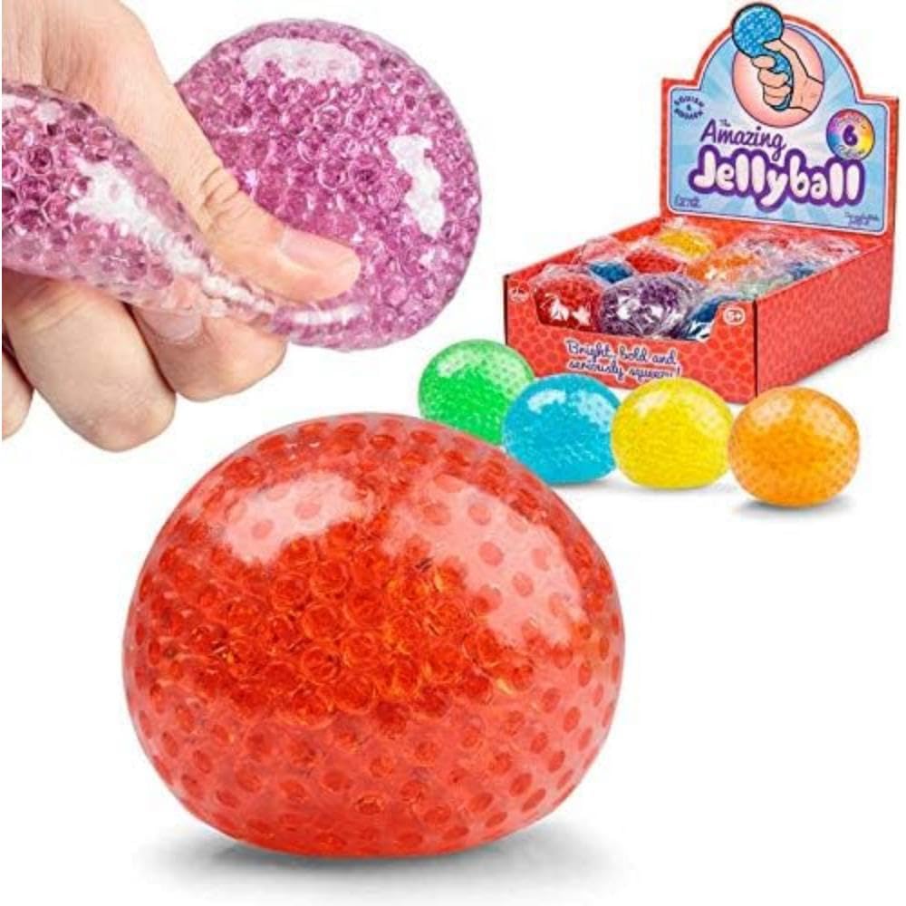 Tobar The Amazing Jellyball - Squeeze & Squish Stress Relief Toy - Mixed Colors