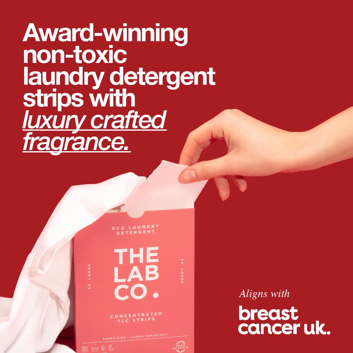 The Lab Co. Laundry Detergent Sheets | Eco Ultra-Concentrate | Energising Scent | 64 Count 2