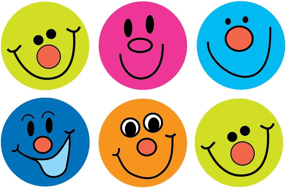 Sticker Solutions Smiley Face Stickers (Pack of 180) - 25mm Reward Stickers for Kids 1
