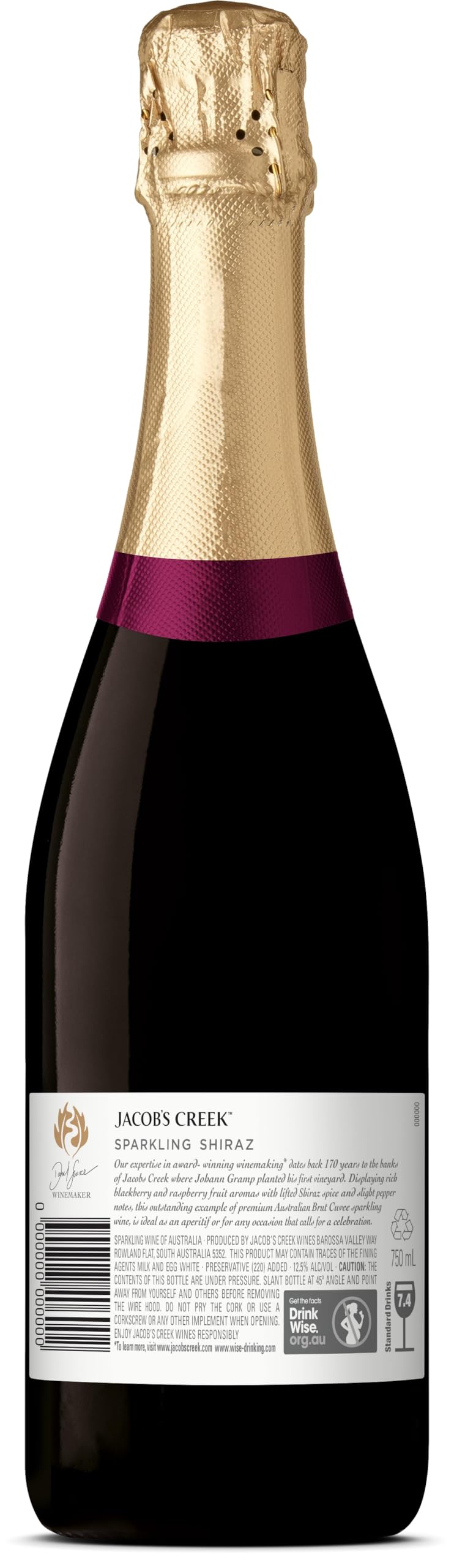 Jacobs Creek Sparkling Shiraz Non Vintage Red Sparkling Wine | 75 cl
