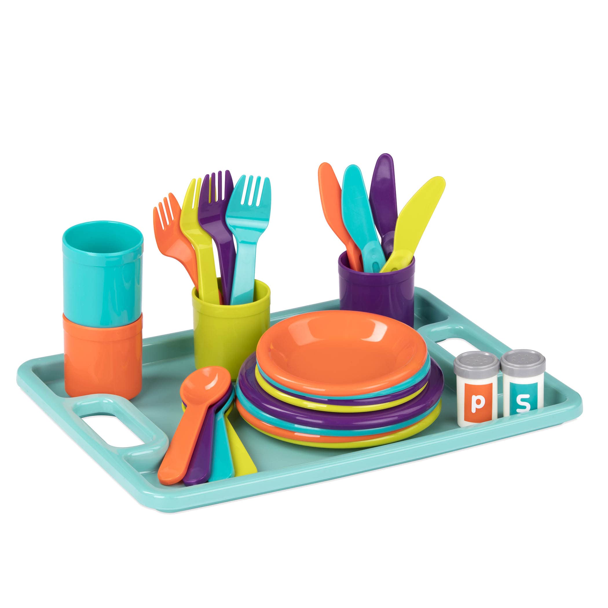 Battat 45-Piece Play Dinner Set – Tea Party & Supper Playset for Kids 3+ 6
