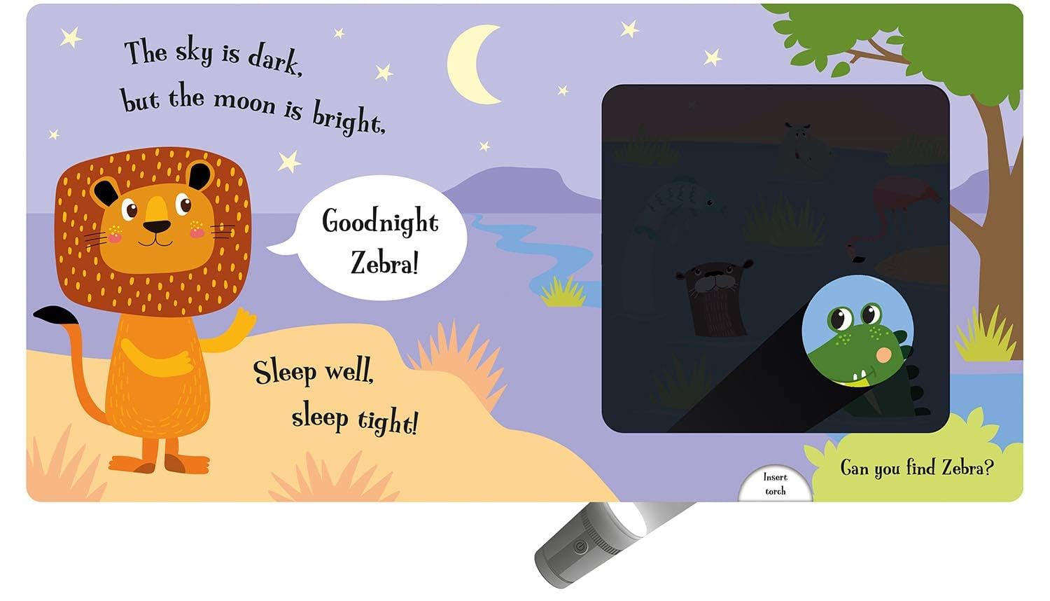 Scholastic Goodnight Lion (Magic Torch Books) by Joshua George | Hardcover for Ages 1-3 4