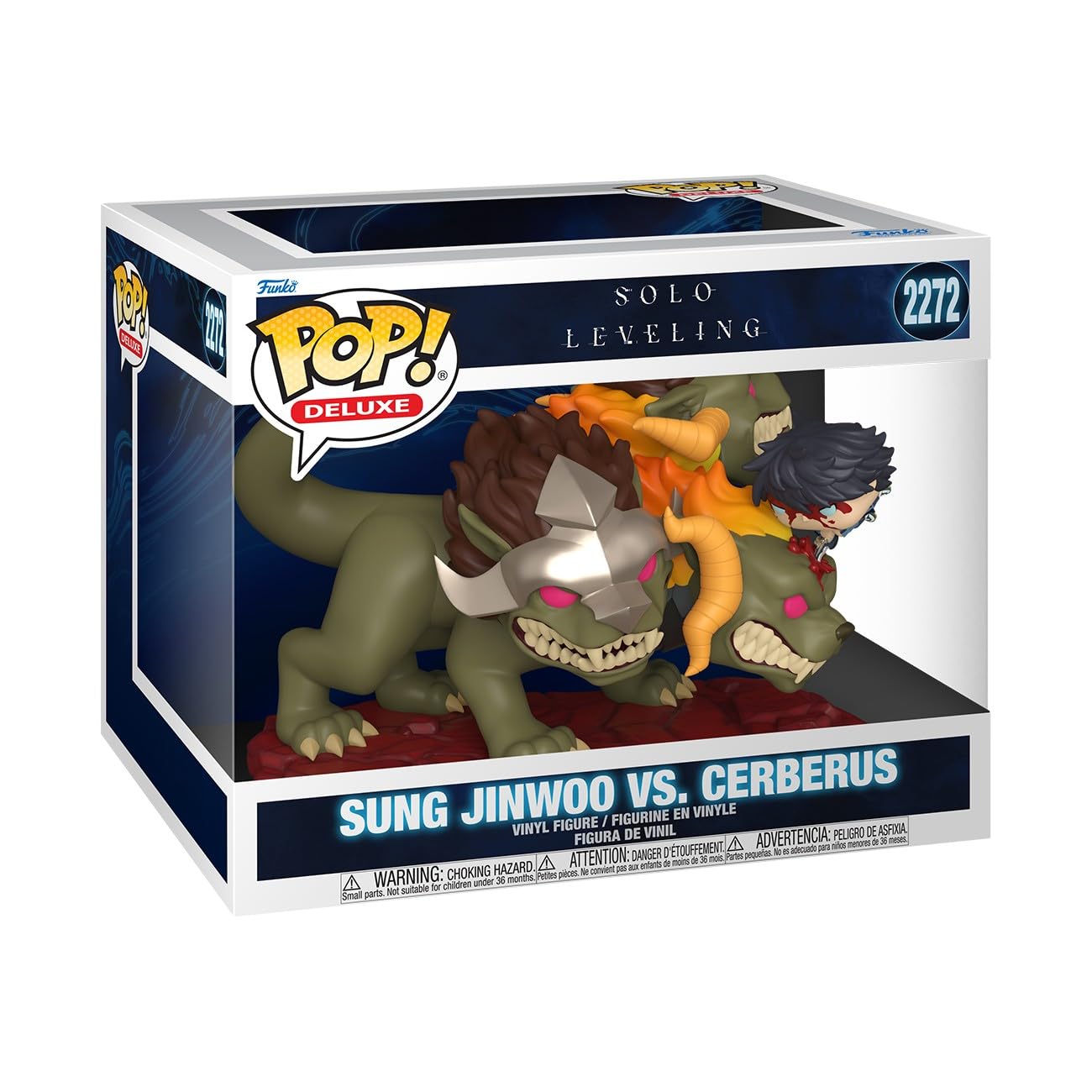 Funko POP! Deluxe: Solo Leveling Season 1 - Jinwoo Vs Cerberus Collectible Figure | Vinyl | 3.75 in 1