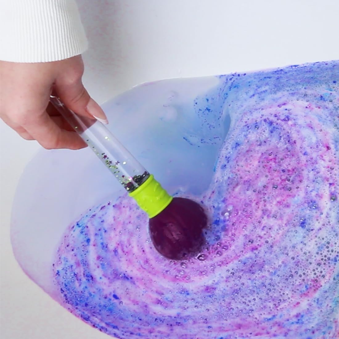 ZIMPLI Baff Bombz Magic Brush Set - 4 Color Changing Bath Bombs with Moisturizing Fruit Scents 4