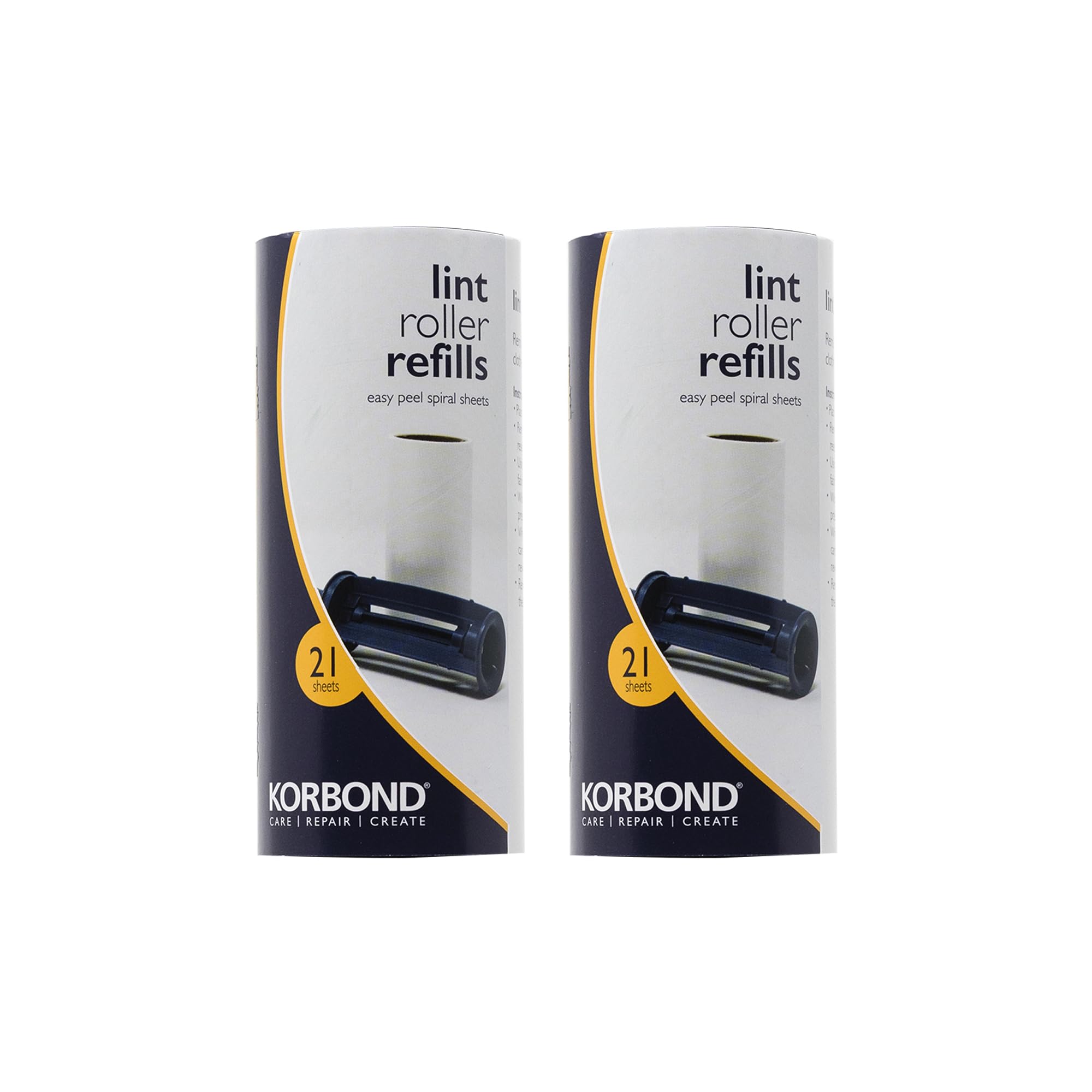 KORBOND Lint Roller Refills - 2 Pack, 42 Sheets Per Roll | Removes Pet Hair, Dust, Fluff 3