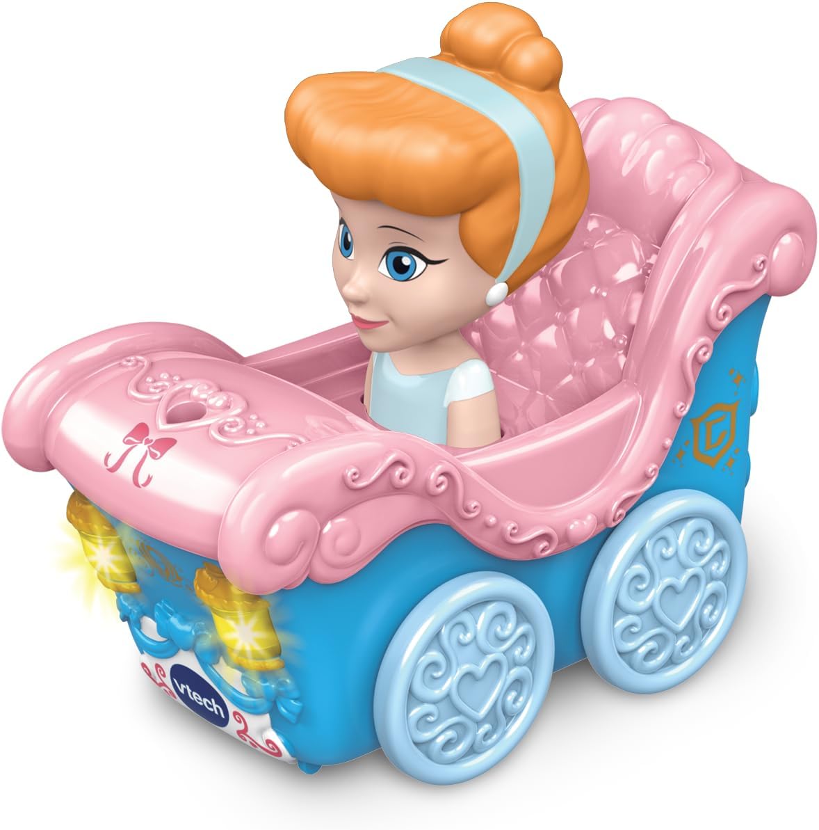 VTech Toot-Toot Drivers Cinderella's Enchanted Carriage - Interactive Musical Vehicle for Toddlers 1