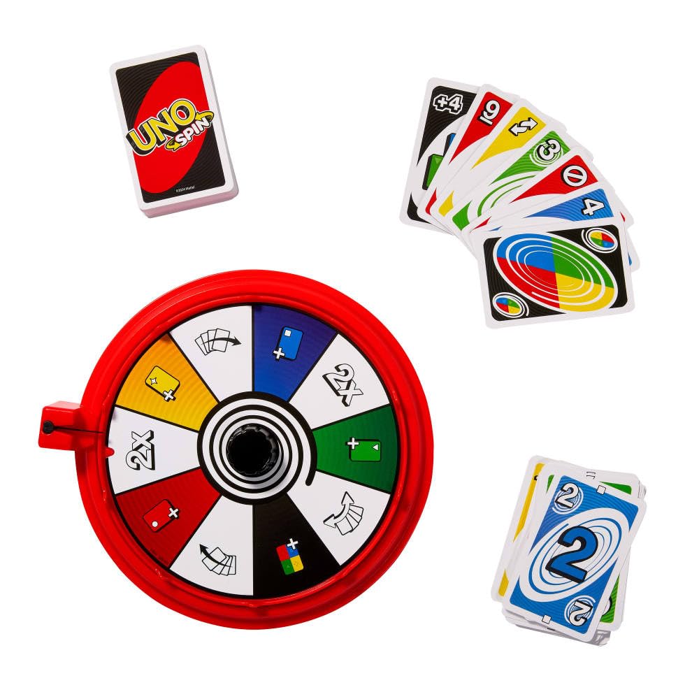 Mattel Games UNO Spin Card Game - Toy Spinner Included | Ages 7+ | JGR00 6