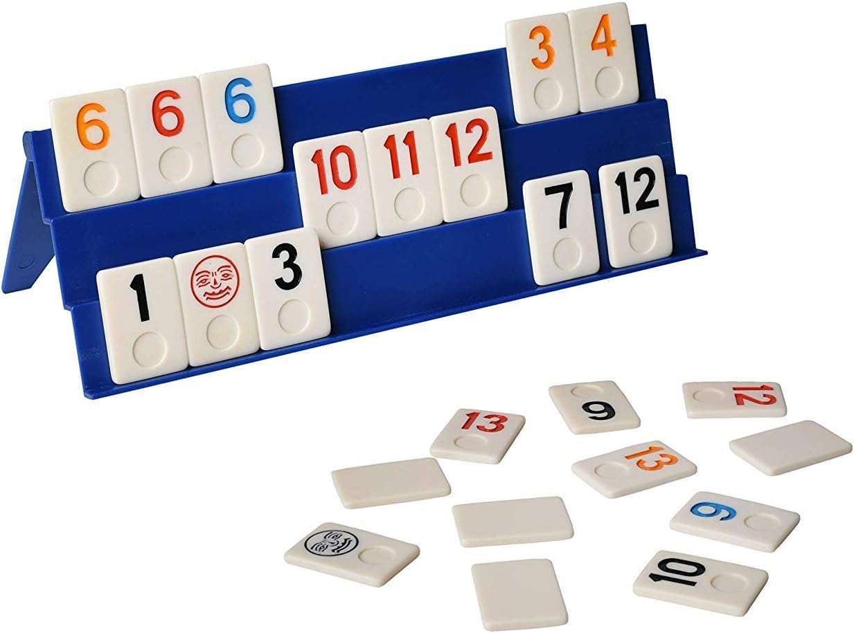 Point Games Classic Rummy Game - 106 Tiles with 3-Tier Racks 9