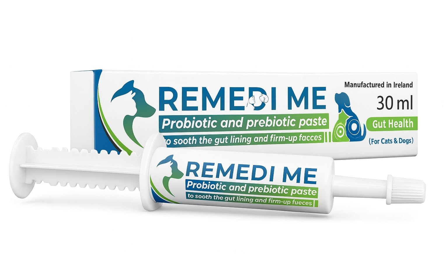 Remedime Probiotic & Prebiotic Paste for Dogs & Cats - Soothes Gut Lining & Firms Stool | 30ML 1
