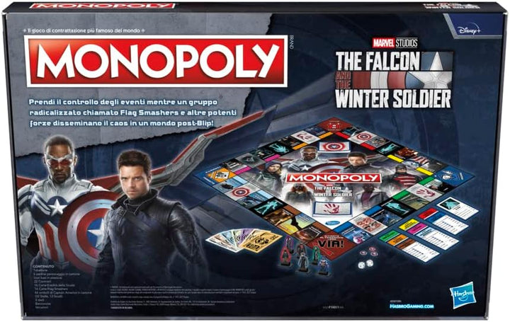 Hasbro Monopoly: Edition Inspired by Marvel Studios The Falcon and the Winter Soldier Board Game (F5851103)