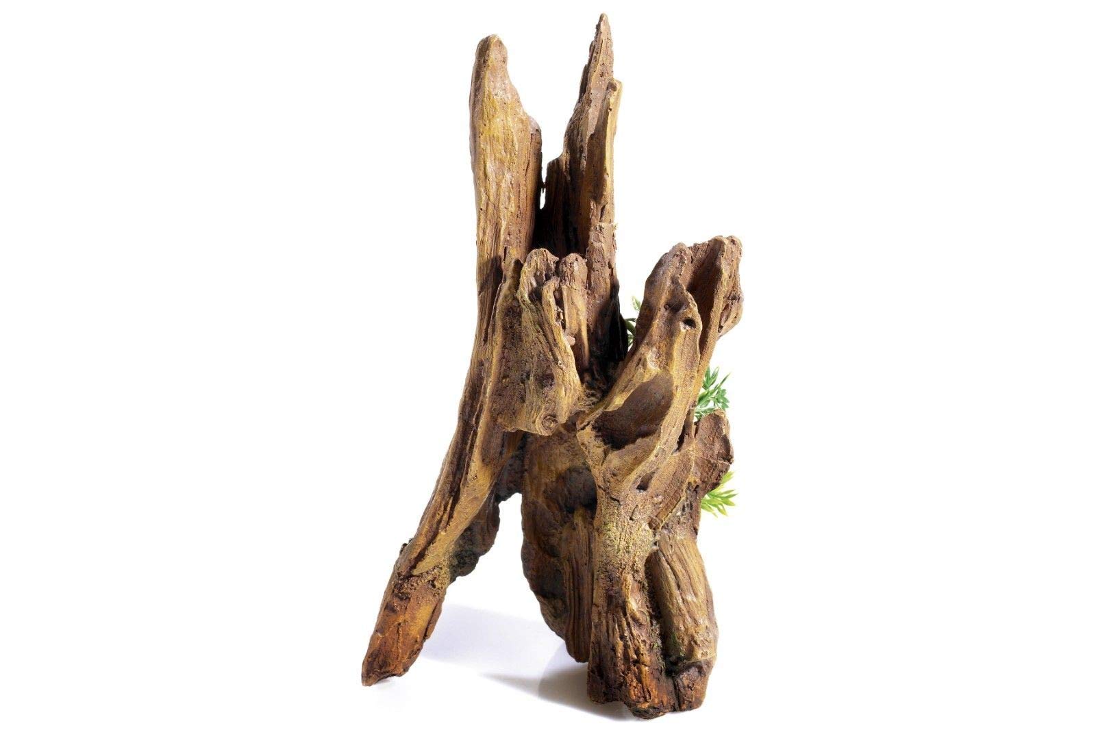 CLASSIC Driftwood Column Aquarium Ornament - 295mm Height | Fits 60L Tanks | Resin Construction