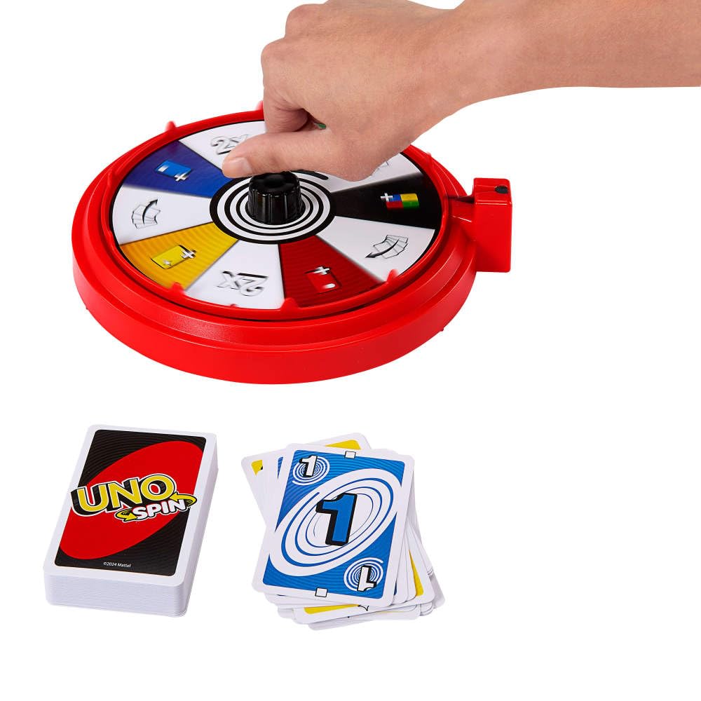 Mattel Games UNO Spin Card Game - Toy Spinner Included | Ages 7+ | JGR00 4