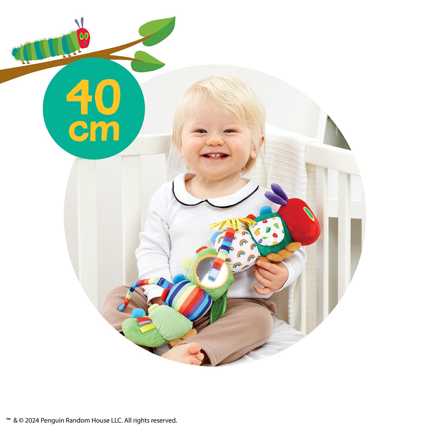 Rainbow Designs The Very Hungry Caterpillar Sensory Baby Toy | Soft Activity Ring | Multicolor 4