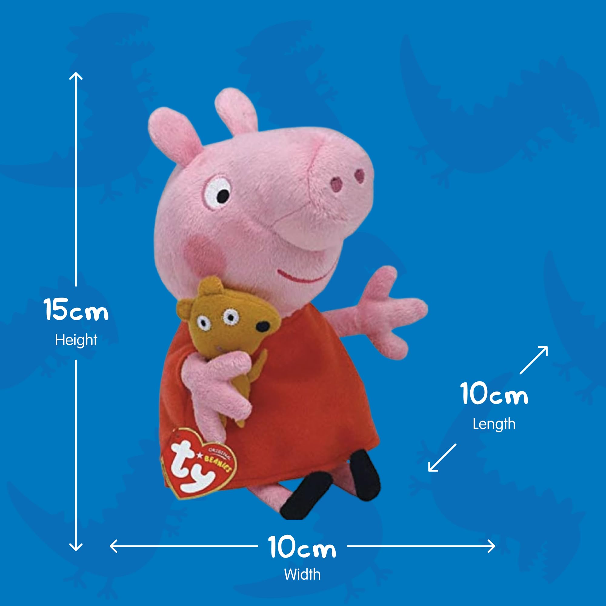 Ty Peppa Pig Beanie Stuffed Animal - 15 cm 5