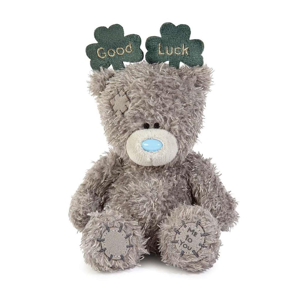 Me To You Tatty Teddy Good Luck Bear Plush | 10cm High | Clover Deely Boppers 1