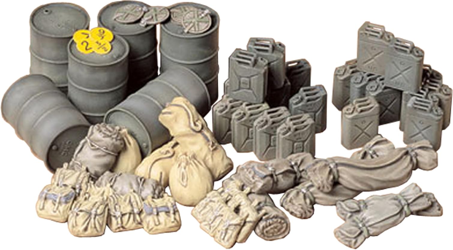 Tamiya Allied Vehicles Accessory Set - 1:35 Scale Military Model Kit Accessory for Loading Platforms