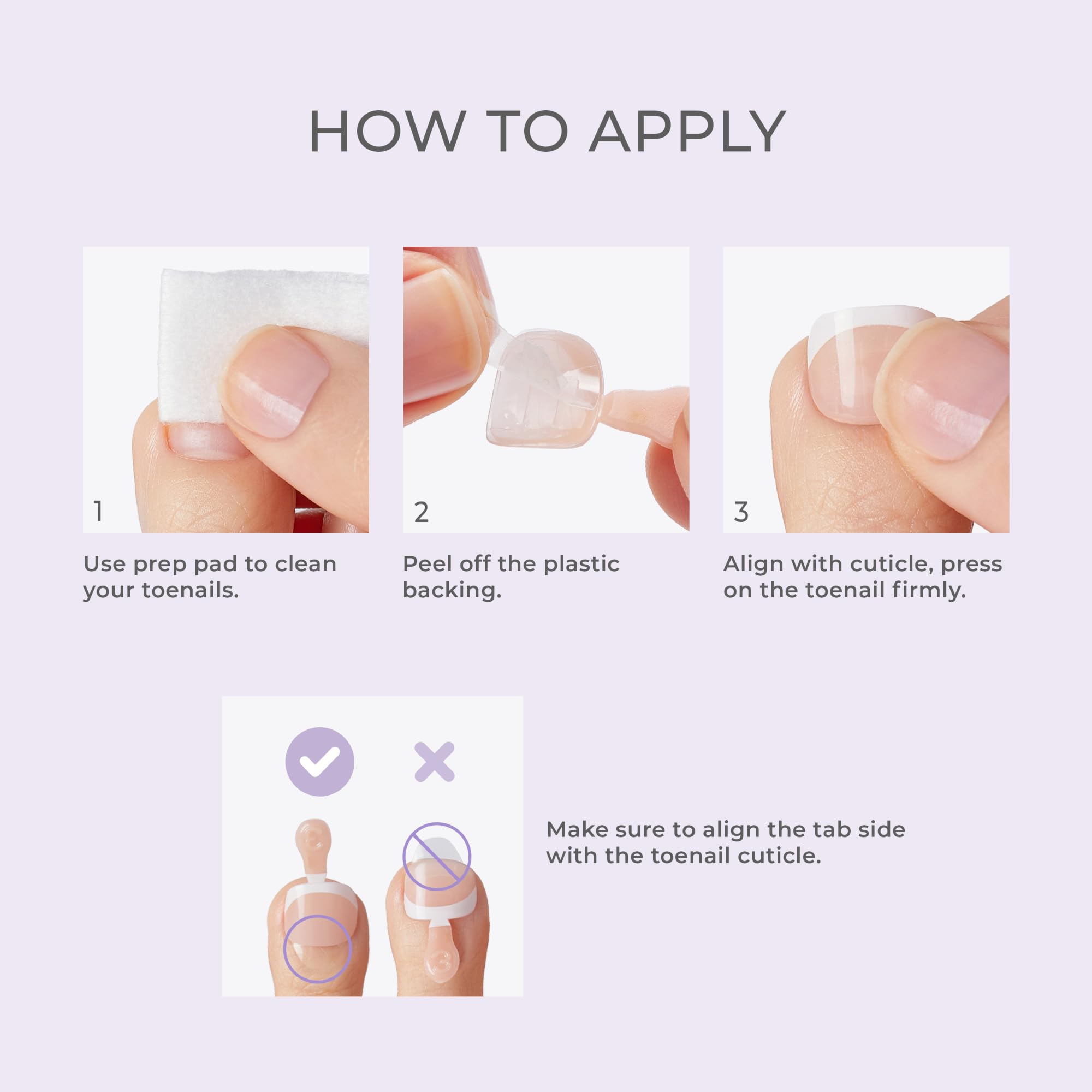 imPRESS Press On Toenails - Blanc Chic White French Short Squoval 24 Count 8
