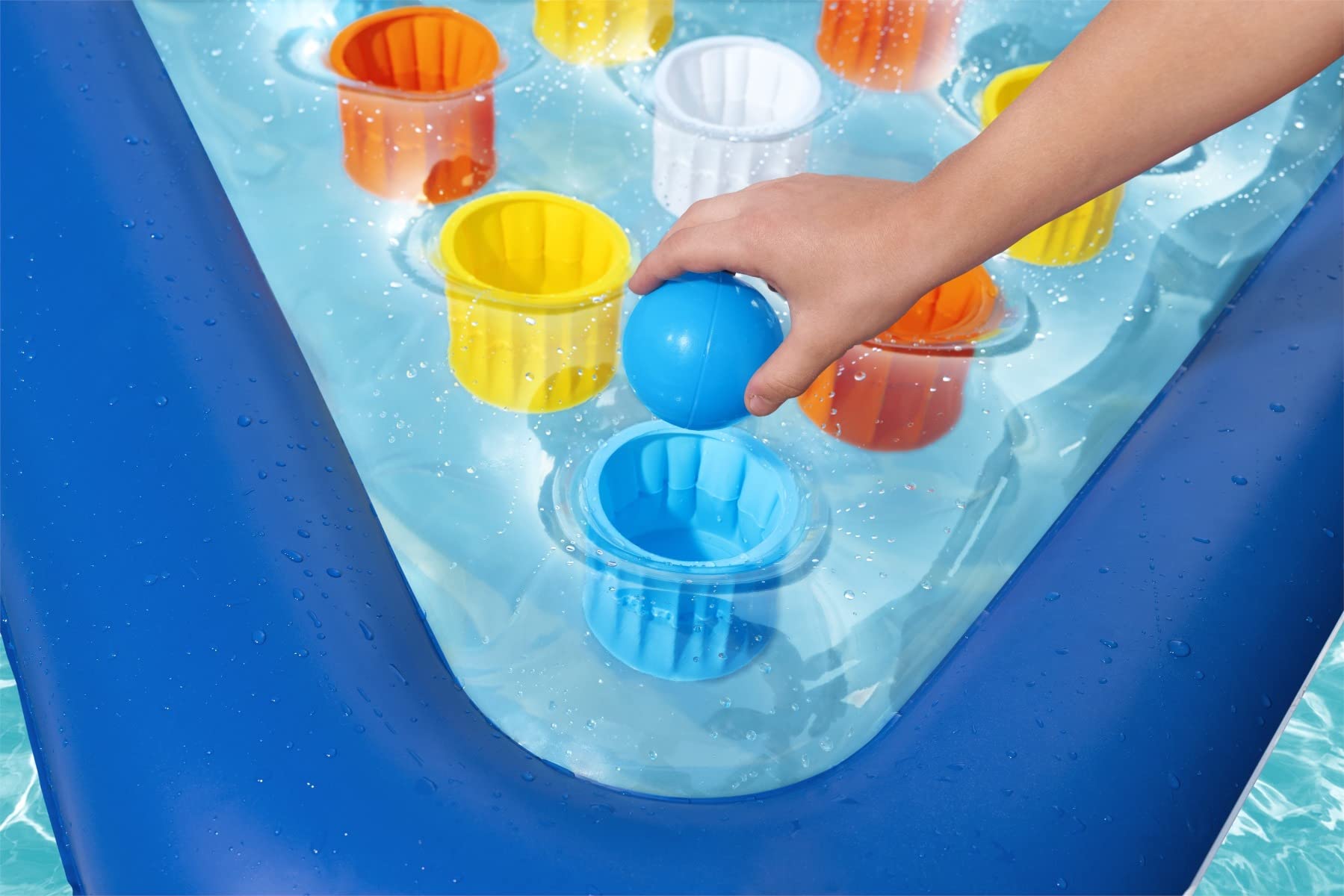 Bestway Pong Champion Pool Game - Inflatable Floating Game with 9 Balls | Ages 3+ 3