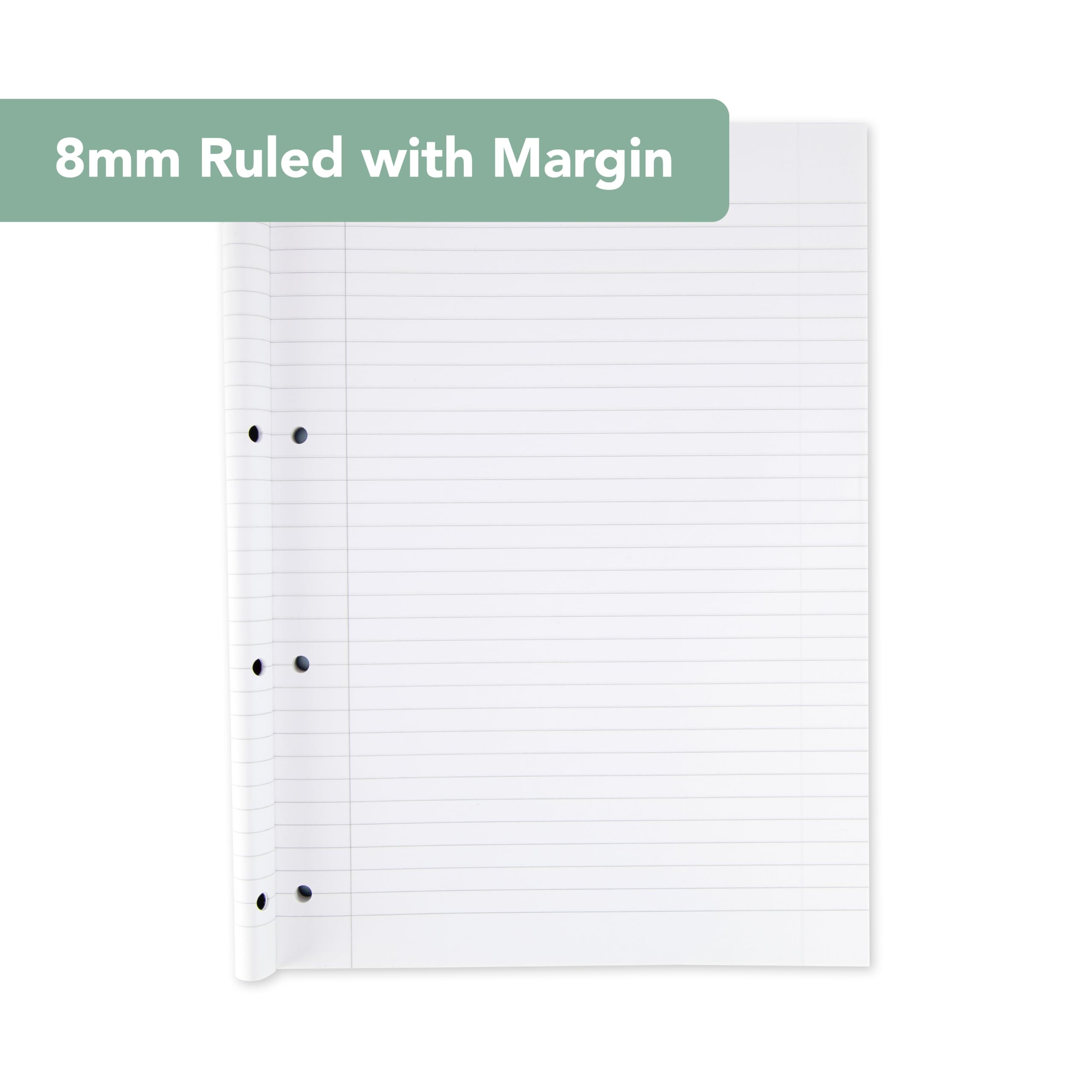 Cambridge A4 Refill Pad - 400 Ruled Pages with Margin | 70gsm Paper | 4-Hole Punched 5