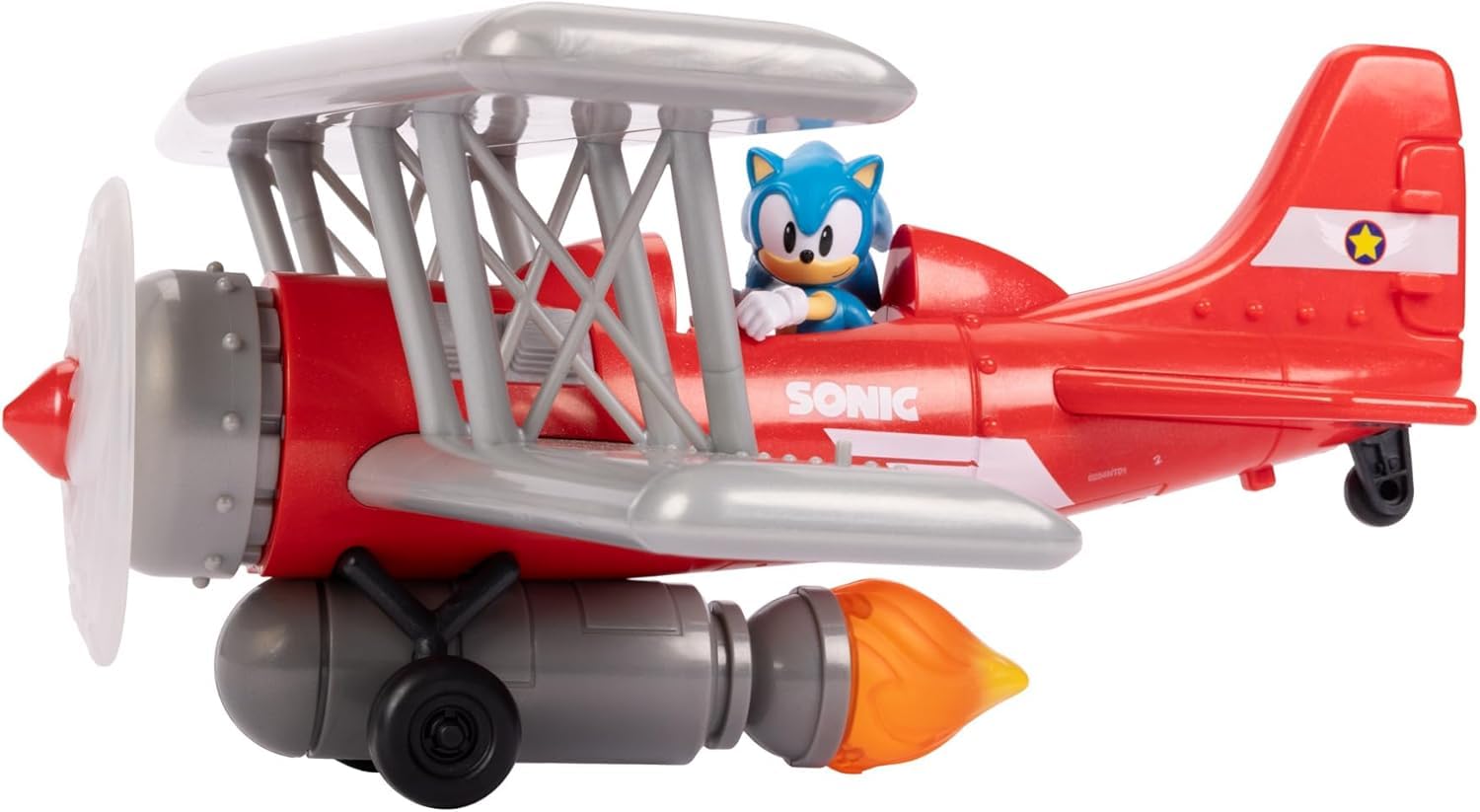 Sonic The Hedgehog Tornado Biplane Playset - Includes 6cm Sonic Figure 16