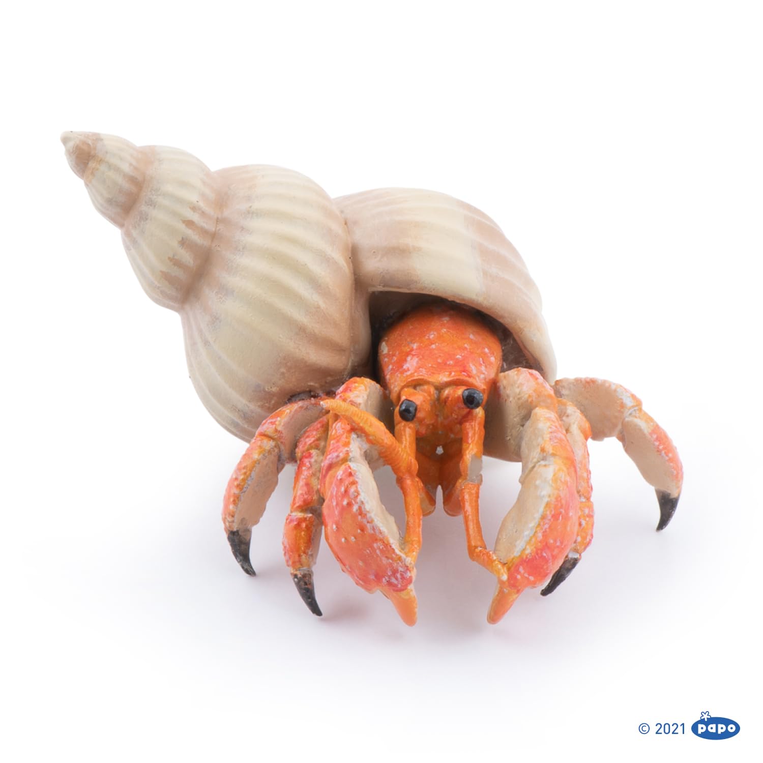 Papo Hermit Crab Figurine - Hand Painted Marine Animal Toy for Kids 3+ | Model 56054 | 6.1 x 4.4 x 2.8 cm 3