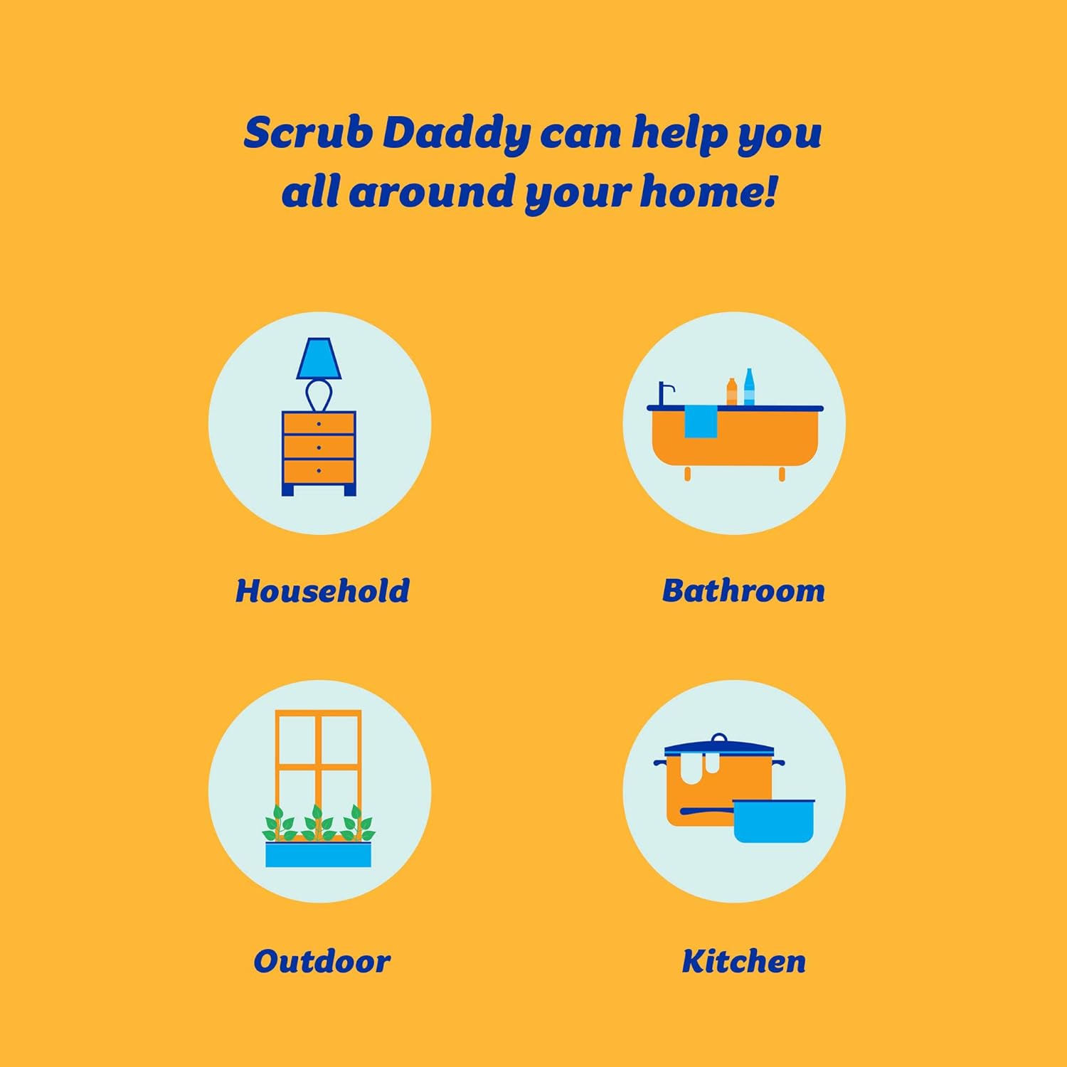 Scrub Daddy - SDSTGY FlexTexture Cleaning Sponge for Kitchen & Home