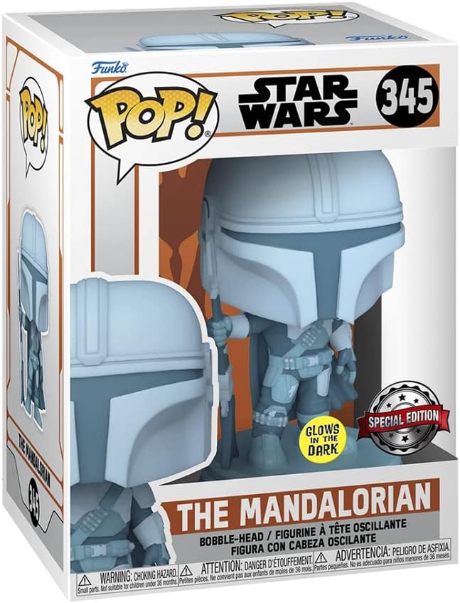 Funko Pop! Star Wars: The Mandalorian - The Mandalorian Vinyl Figure (Glow in the Dark Special Edition)