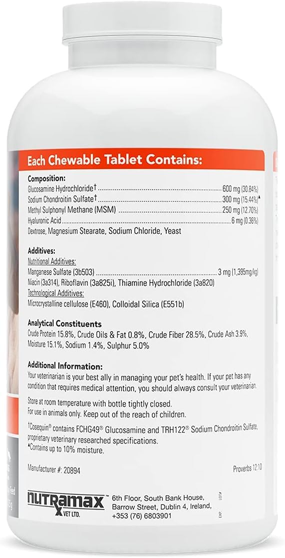 Nutramax Cosequin Maximum Strength Joint Supplement for Dogs - 250 Count Tablets 5