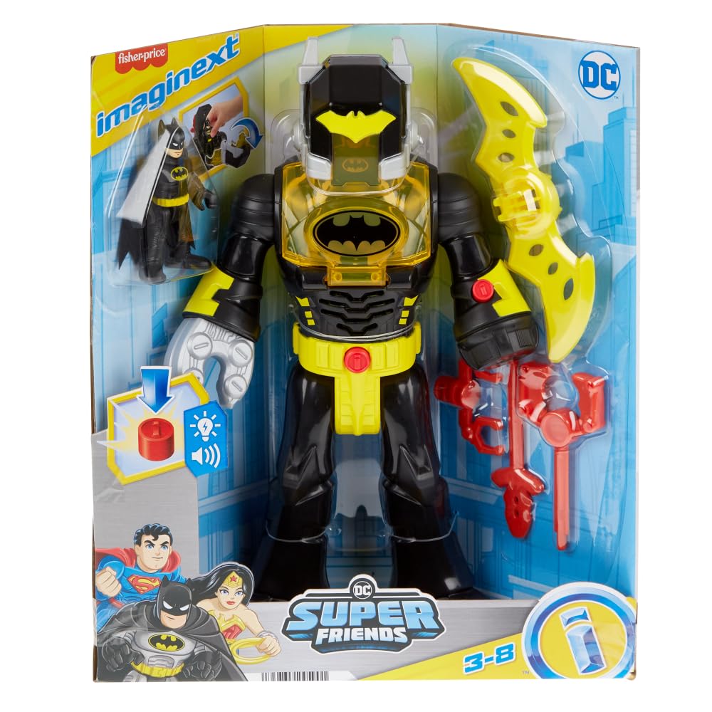 Fisher-Price Imaginext DC Super Friends Batman Insider & Exo Suit Robot | Ages 3+ 6