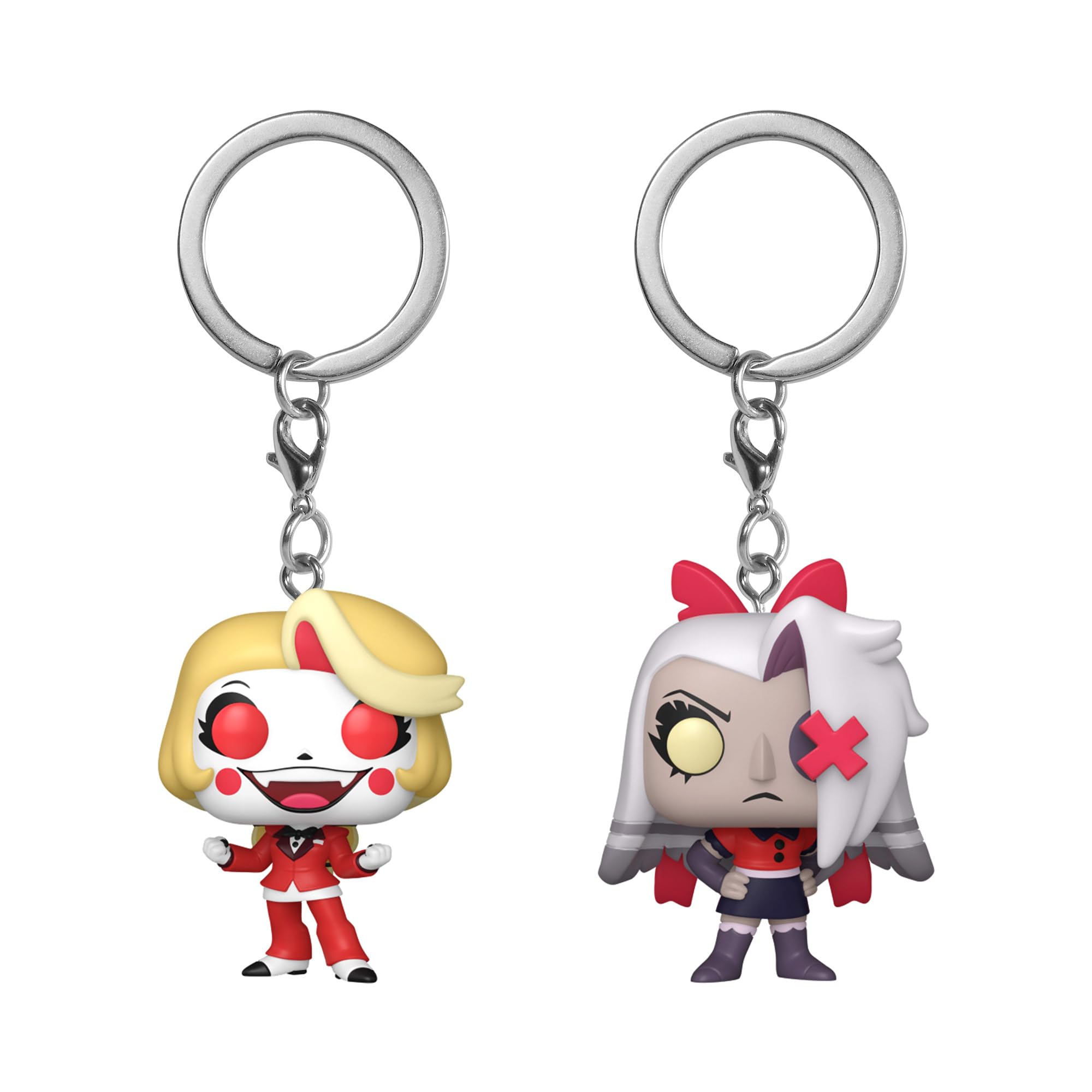Funko POP! Keychain: Hazbin Hotel - Charlie & Vaggie 2 Pack | Vinyl Figure | Multicolor 1