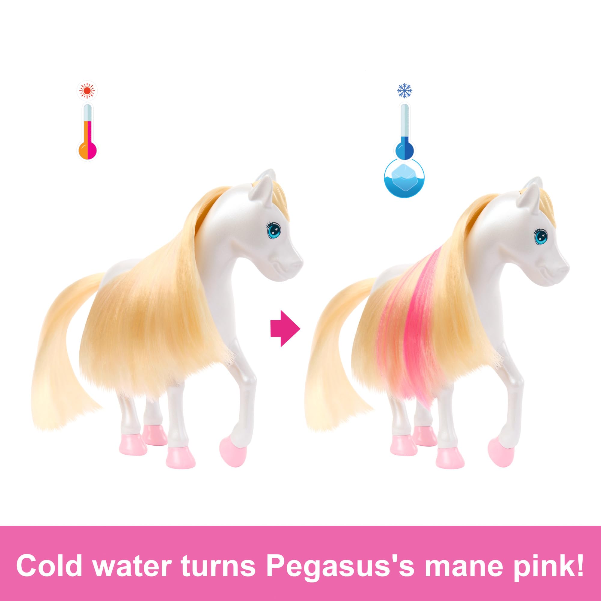 Barbie Chelsea Doll and Pegasus Playset - Color-Changing Mane, Star Slide | Ages 3+ 5
