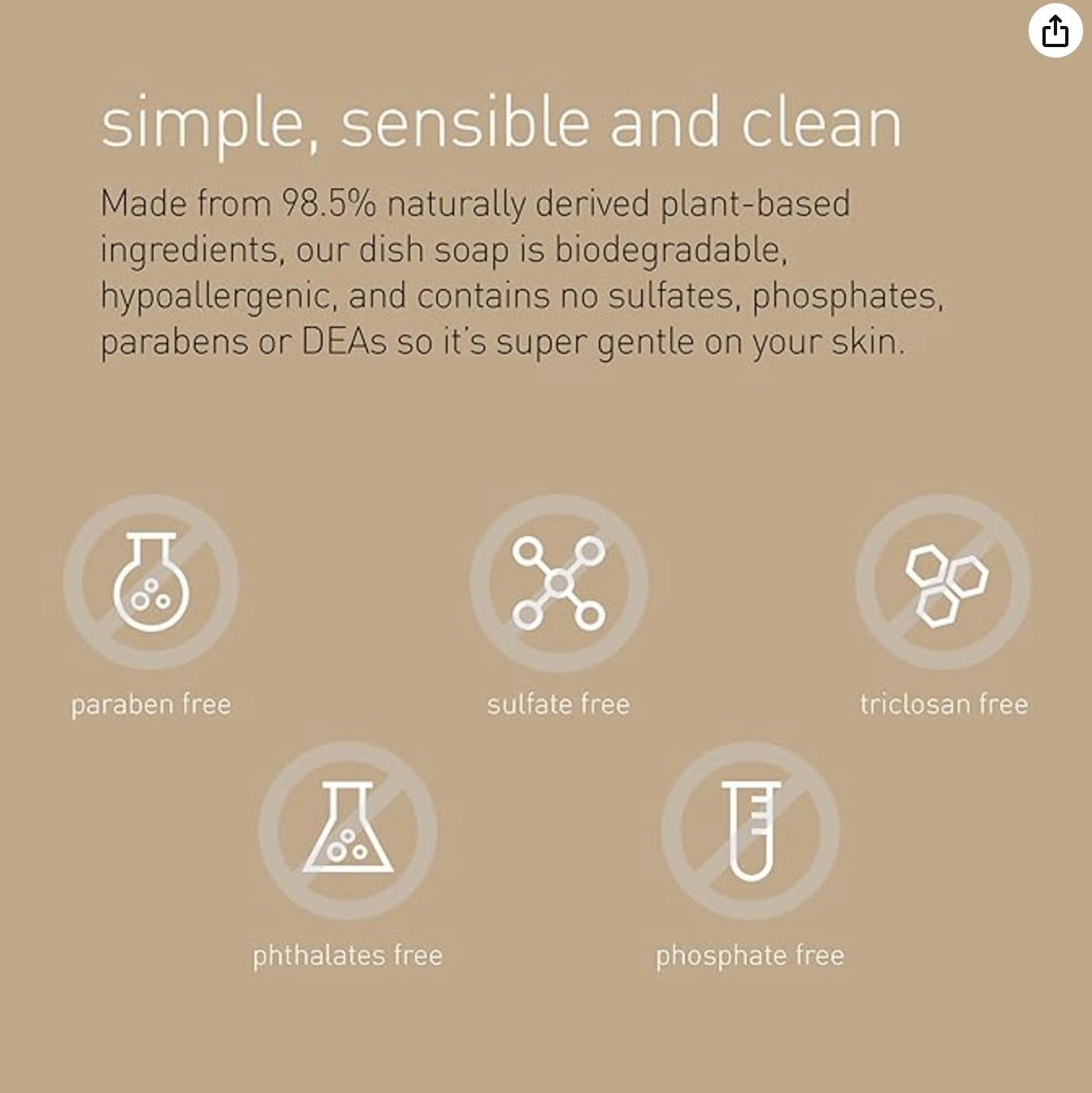 simplehuman CT1023 Fragrance Free Hand Wash Liquid Soap - 1L Moisturizing, Biodegradable 6