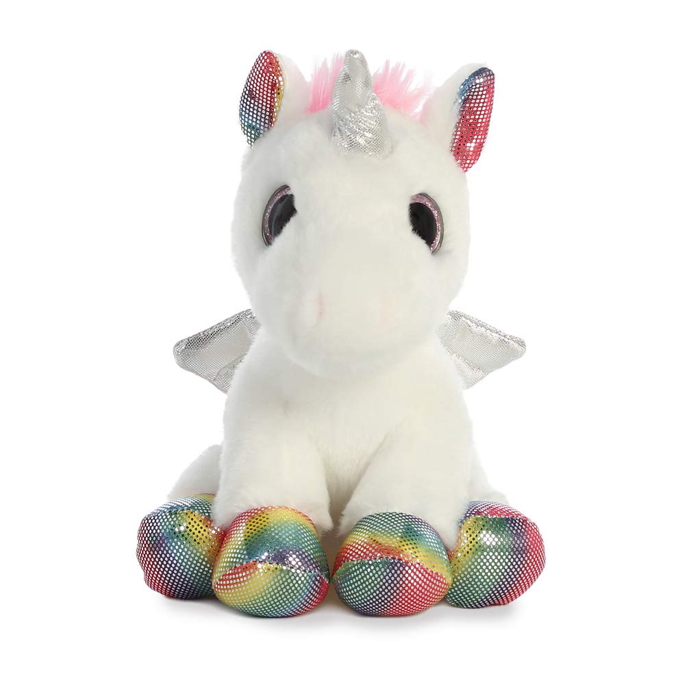 AURORA Sparkle Tales Spirit Alicorn Stuffed Animal - 7 Inches, Multi-coloured