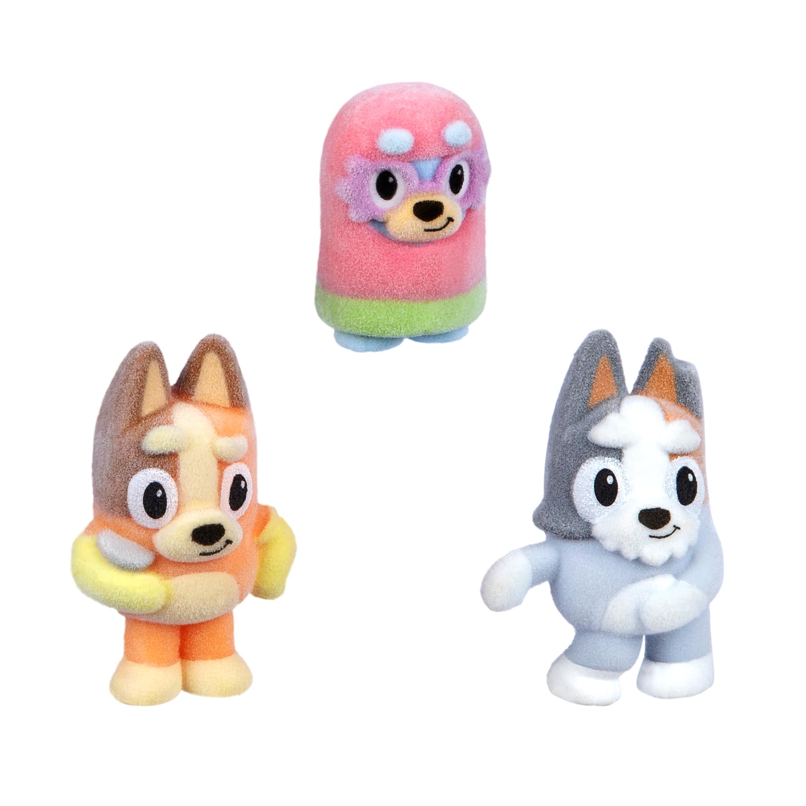 Bluey Fuzzies Episode Pack: Grannies with 3 Specially Flocked Collectible Figures | Ages 3+ 3