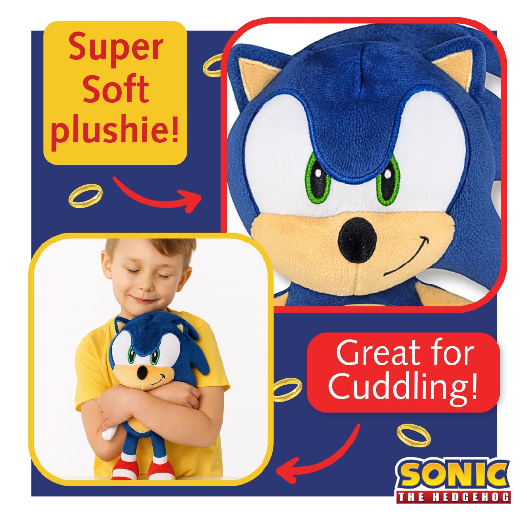 Sonic the Hedgehog Plush 30 cm - Official Blue Hedgehog Soft Toy 3