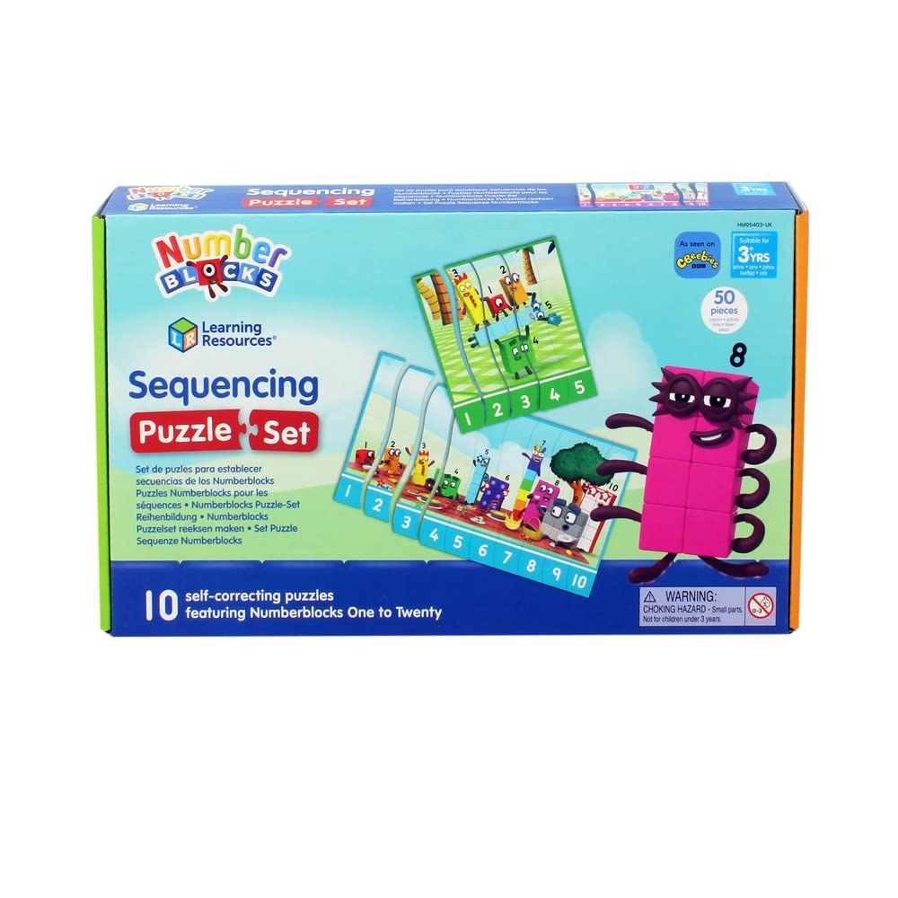 Learning Resources Numberblocks Sequencing Puzzles (1-20) - Educational Counting & Math Skills 9