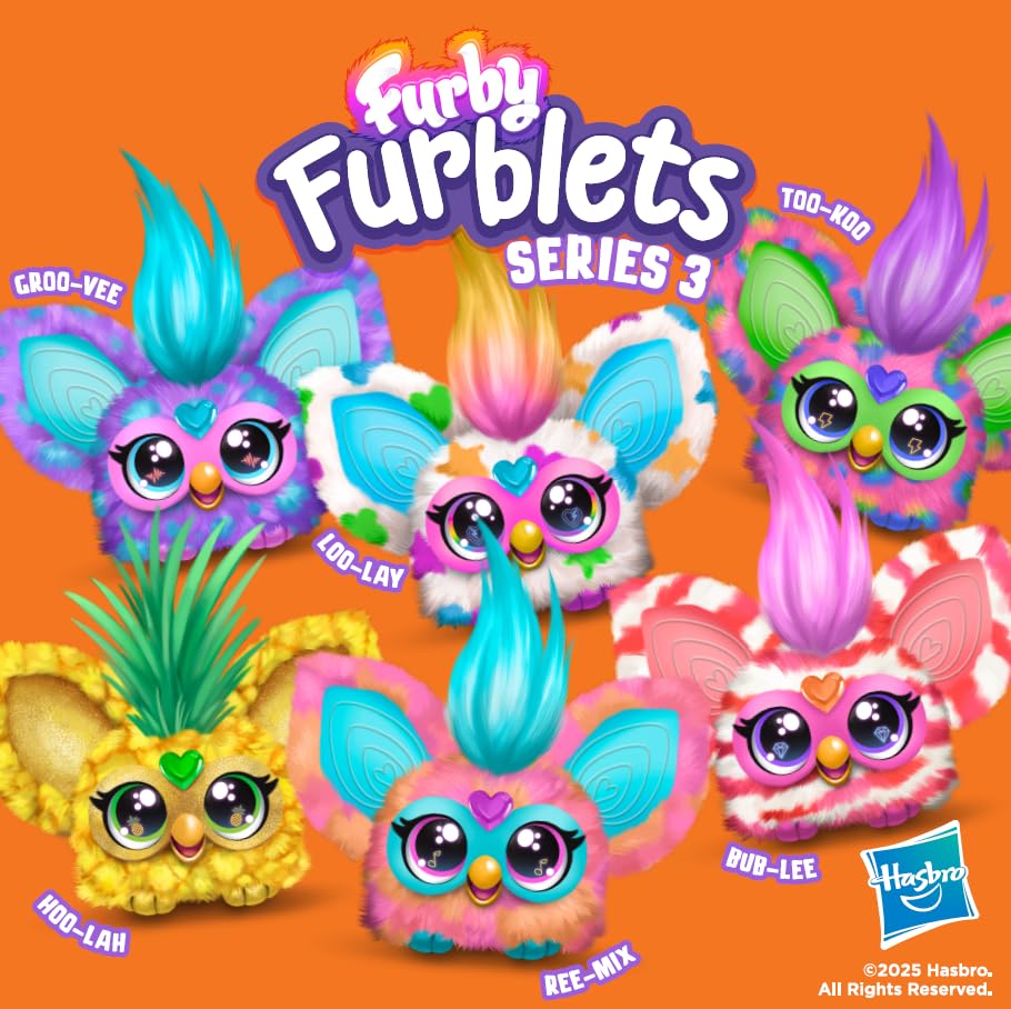 Furby Bub-Lee K-Pop Mini Electronic Plush Toy with Sound & Keychain