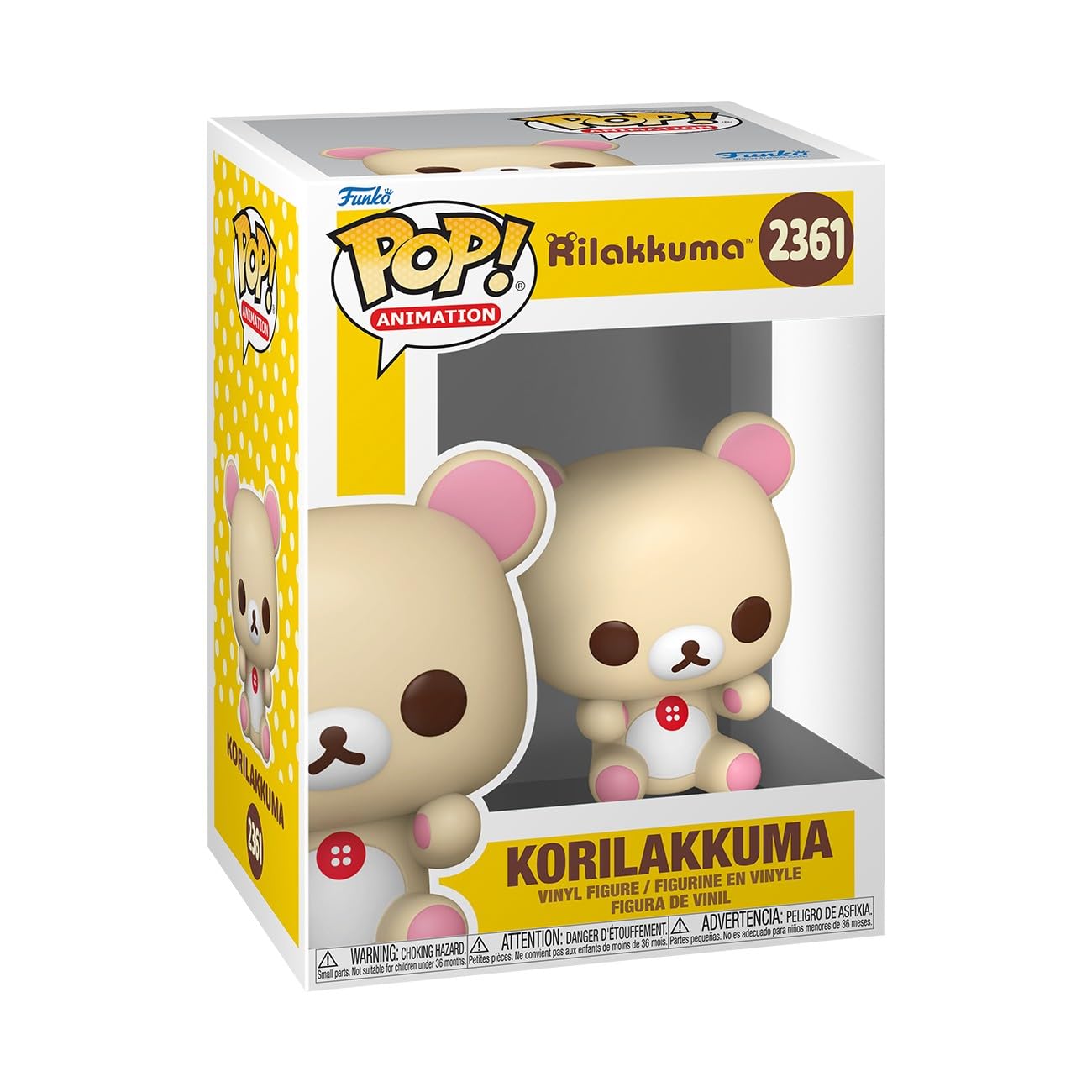 Funko POP! Animation: Rilakkuma - Korilakkuma Vinyl Figure | 3.75 inches | Multicolor 1