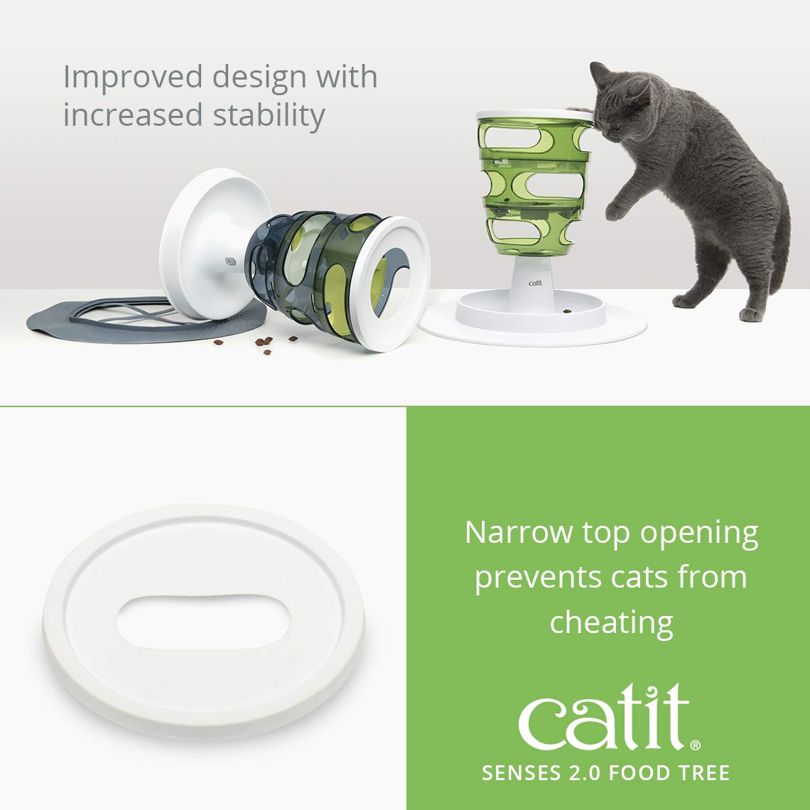 Catit Senses Food Tree Interactive Slow Feeder Puzzle for Cats | 3 Adjustable Levels 5
