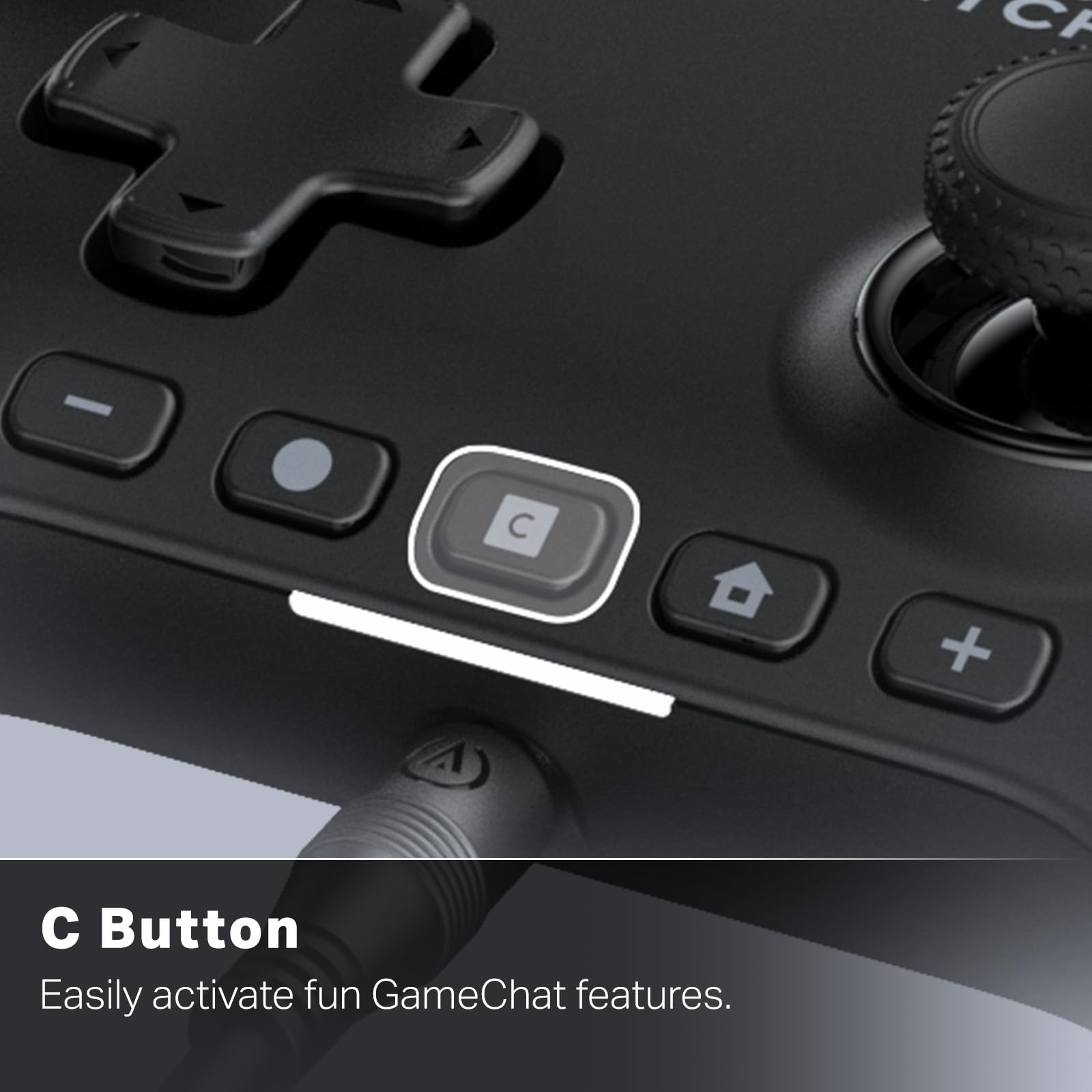PowerA Advantage Kabelgebundener Controller für Nintendo Switch 2 – Schwarz, Hall-Effekt-Sticks, belegbare Tasten, C-Taste, integrierte Audiosteuerung