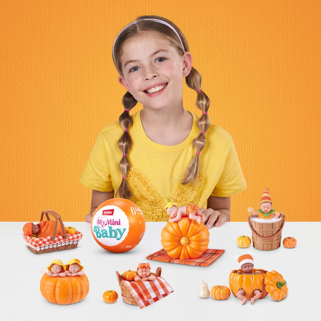 ZURU MY MINI Baby Pumpkin Patch Series 1 Collectible Mystery Miniatures | 2 Pack 7