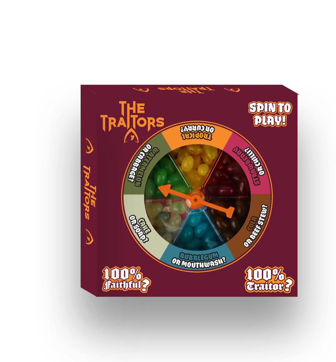 The Traitors Jellybean Spinner Game - Assorted Flavours, 100g